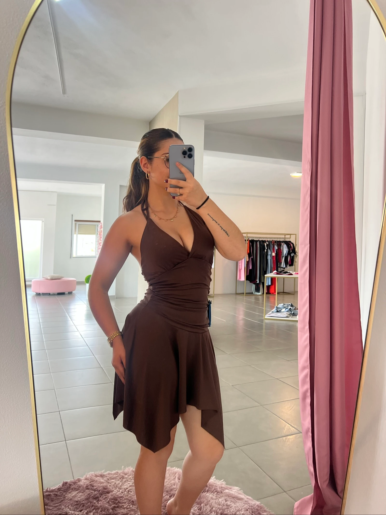 🤎 Vestido curto marrom costas nuas – Tamanho único 🤎 – photo 2